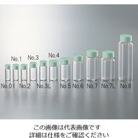 マルエム CCスクリュー管 透明 グリーンキャップ 30mL No.6 1箱(50個) 3-4945-08（直送品）