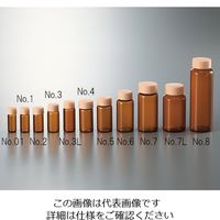 マルエム サンプル管瓶 CCスクリュー管 褐色