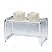 アズワン 折りたたみ粉体計量ドラフト ファンユニット2台付き 1000×500×550(700)mm DC1000 1個 3-6789-02（直送品）