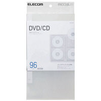 エレコム（ELECOM） DVD/CD用ディスクファイル 96枚収納 クリア CCD-FS96CR 1個（直送品）