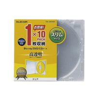 エレコム Ｂｌｕーｒａｙ対応スリムケース（ＰＳ／１枚）　　１０パック　透明 CCD-JSCS10CR 1個