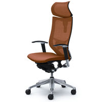 CP81BS FEF8 バロン チェア EXハイバック 可動ヘッドレスト 可動肘 背スタンダード・座クッション ポリッシュ×ブラック ブラウン（直送品）