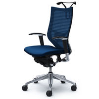 CP86BS FEF4 |オカムラ バロン ハイバック ランバーサポートハンガー 可動肘 背スタンダード座クッション ポリッシュブラック ミディアム （直送品）