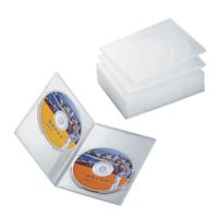 エレコム（ELECOM） DVDスリムトールケース 両面収納 10枚パック クリア CCD-DVDS06CR 1個