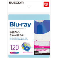 エレコム（ELECOM） Blu-ray可不織布 タイトルカード付 60枚入 120枚収納 5色 CCD-NIWB120ASO 1個