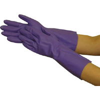 ビニスター まとめ買い 塩化ビニール手袋 トワローブフルールあつ手 バイオレット L (20双入) 706-L 1袋(20双)（直送品）