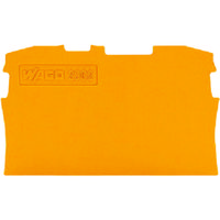 WAGO 端子台エンドプレート2001・2002・2201・2202シリーズ共用2線式 橙 10個 2002-1292-PK 1箱(10個)（直送品）