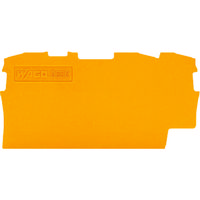 WAGO 端子台エンドプレート2001・2002・2201・2202シリーズ共用3線式 橙 10個 2002-1392-PK 1箱(10個)（直送品）