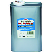 アサヒペン 塗料容器 水性用角缶 1L 222855 1個(1缶) 778-4139（直送品）