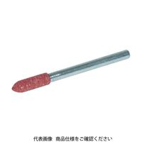 トラスコ中山 TRUSCO ゴム軸付砥石 砲弾型 Φ6X幅16X軸3 80# 10本入 CH806HC 1パック(10本) 818-5129（直送品）