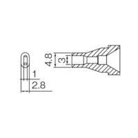 白光 ノズル 3X1MM N61-15 1本(1個) 818-4560（直送品）