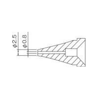 白光 ノズル/0.8mm N60-01 1本(1個) 818-5439（直送品）