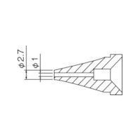白光 ノズル/1.0mm N60-02 1本(1個) 818-5440（直送品）