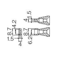 白光 ノズル/6.2×1.5mm N60-09 1本(1個) 818-5447（直送品）