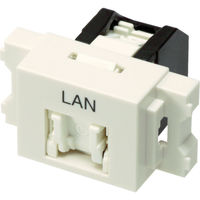 スリーエム ジャパン コーニング Cat6 RJ45モジュラージャック+JISプレート用アダプタセット VOL-6OCBZL-WHL 1セット（直送品）