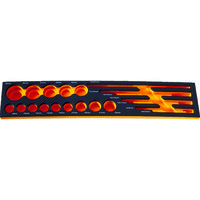 トラスコ中山 TRUSCO EVAフォーム 黒×オレンジ 3段式工具箱用 TIT44SBKF5 1枚 776-1759（直送品）