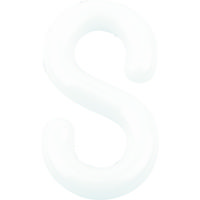 トラスコ中山 TRUSCO プラフックS型 ホワイト 6MM (2個入) TCF6W 1袋(2個) 819-5285（直送品）