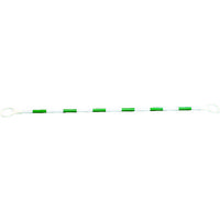 仙台銘板 ポリカーボネイト製 コーンバー 白/緑反射 φ34×2m 3140083 1本 818-4894（直送品）