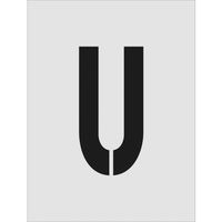 アイマーク IM ステンシル U 文字サイズ250×125mm AST-U250125 1枚 818-6170（直送品）