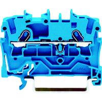 ワゴジャパン WAGO スプリング式中継端子台 2001シリーズ2線式用 青色 2001-1204-PK 1個 799-4117（直送品）