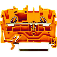 ワゴジャパン WAGO スプリング式中継端子台 2002シリーズ2線式用 橙色 2002-1202-PK 1個 799-4265（直送品）