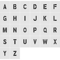 アイマーク IM ステンシル A~Z 1セット26枚単位 文字サイズ250×125mm AST-SETA250125 1セット（直送品）