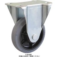 トラスコ中山 TRUSCO キャスター TYSシリーズ 固定 グレーゴム車150mm TYSK-150G 1個 819-5390