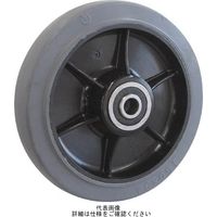 京町産業車輌 京町 鋳物製自在金具付ゴム車輪（幅広） 150Ф×100 AHJ