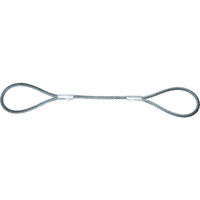 トラスコ中山 TRUSCO ワイヤーロープスリング Aタイプ アルミロック 18mmX4m TWAL-18S4 1本 819-1708（直送品）