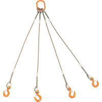 玉掛けワイヤロープスリング Wスリング （4本吊りタイプ） スリング径9mmタイプ