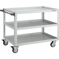 トラスコ中山 TRUSCO ツールワゴン イーグルワゴン 900×600×H740 ウレタン4輪自在 ホワイト EGW-793UJ-W 1台（直送品）