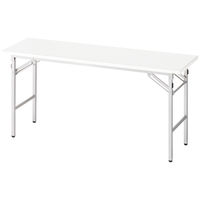トーカイスクリーン 多目的折りたたみテーブル ホワイト 幅1500×奥行450×高さ700mm 1台（取寄品）