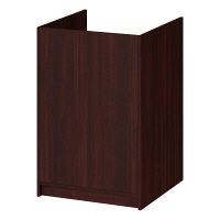 ストア・エキスプレス 木製レジ台 ダークブラウン 幅600×奥行600×高さ900mm 1台（直送品）