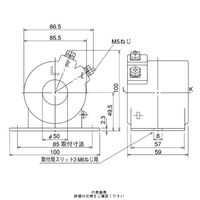 丸窓貫通形 ダブルモールド形 1150V以下 CW-5L 500/5A（直送品）