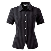 アイトス Pieds スタイリッシュブラウス ブラック 7号 HCL6030-099 1着（直送品）