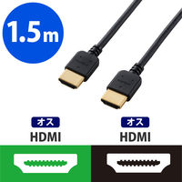 HDMIケーブル やわらかタイプ ハイスピード 4K対応 ブラック DH-HD14EYシリーズ エレコム