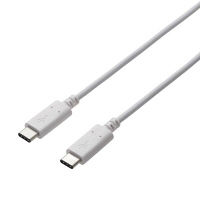 エレコム スマホ用USBケーブル/認証品 Type-Cオス - Type-Cオス ホワイト 1.0m USB2.0 MPA-CC10NWH 1個（直送品）