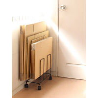 ダンボール収納ラック ST ブラック YR-162 1台 川口工器（直送品）