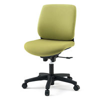 【設置込】イトーキ トルテRチェア ローバック ハンガーなし 肘なし キャスター脚 座面回転 ブラックT/アボカドグリーン KZ240DLM-T1L8（直送品）