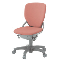 【設置込】イトーキ プレーゴチェア ハイバック シートアングルストッパー付 肘なし キャスター脚 座面回転 MグレーW/Cピンク KZ-450DL- （直送品）