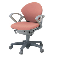 【設置込】イトーキ プレーゴチェア ローバック シートアングルストッパー付 ループ肘 キャスター脚 座面回転 MグレーW/CP KZ-465DL-W （直送品）