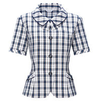 アイトス Pieds オーバーブラウス ブルー 21号 HCL5700-020 1着（直送品）