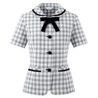 アイトス Pieds オーバーブラウス ホワイト 21号 HCL6010-001 1着（直送品）