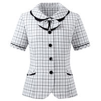 アイトス Pieds オーバーブラウス ホワイト 21号 HCL6020-001 1着（直送品）