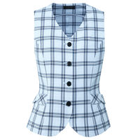 アイトス Pieds ベスト ブルー 11号 HCV6160-020 1着（直送品）