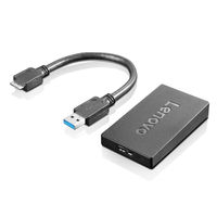Lenovo ユニバーサルＵＳＢ３．０　ー　ＤｉｓｐｌａｙＰｏｒｔアダプター 4X90J31021 1個（直送品）
