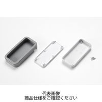 タカチ電機工業 CSS型シリコンカバー付プラスチックケース ブラック/ライトグレー CSS90NーCLーBL 1個 1セット(3個)（直送品）