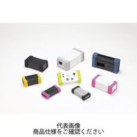 タカチ電機工業 TWS型シリコンプロテクター付プラスチックケース ブラック/ライトグレー TWS9ー4ー17BL 1個 1セット(2個)（直送品）