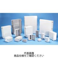 タカチ電機工業 BCAP型防水・防塵開閉式プラボックス カバー/透明・ボディー/ホワイトグレー BCAP405016T 1台（直送品）