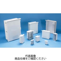 タカチ電機工業 BCAR型防水・防塵ルーフ付プラボックス カバー/透明・ボディー/ホワイトグレー BCAR112607T 1台（直送品）